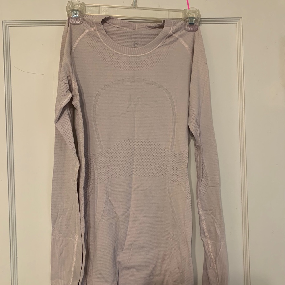 Lululemon Athletica Fitted Pink Hoodie Sweatshirt